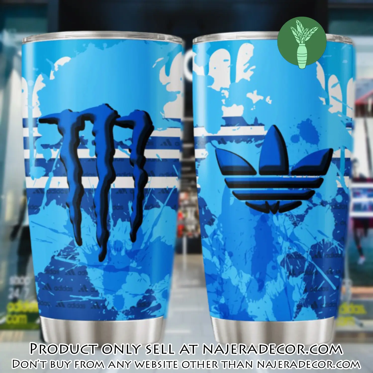 Adidas monster stainless steel tumbler 20oz30oz njr3135194